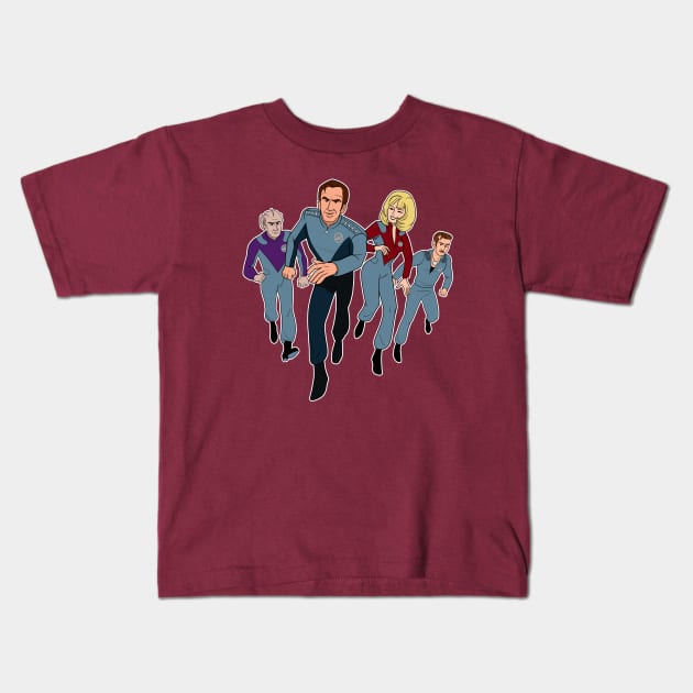 Galaxy Trek Kids T-Shirt by JoTheZette